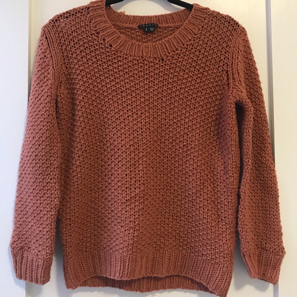 SMALL THEORY Orange Chunky Sweater
